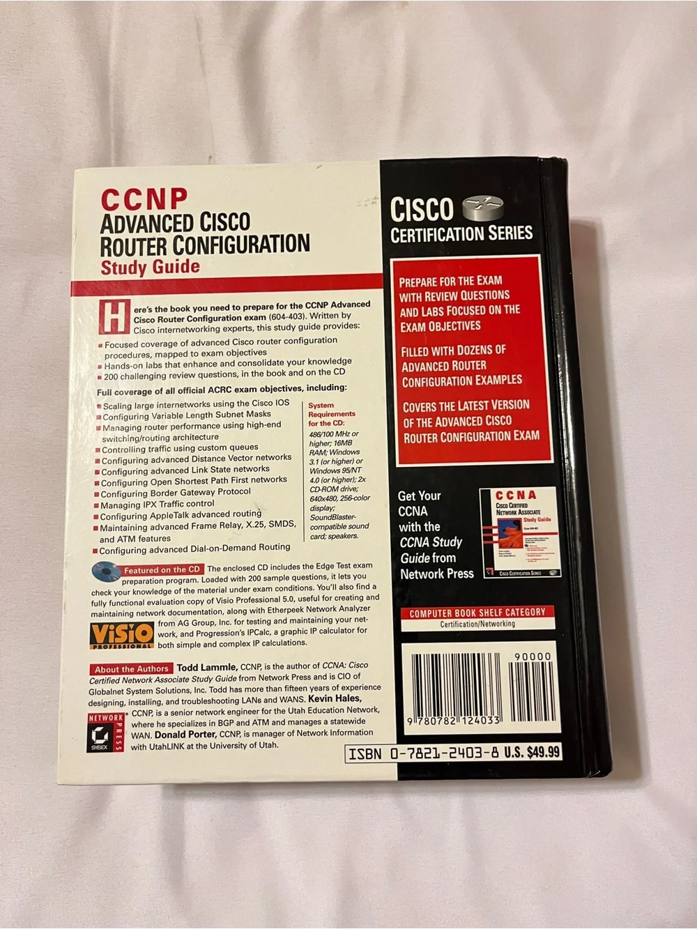 (Original $49.99) Sybex CCNP Advanced Cisco Router Configuration Study Guide CD